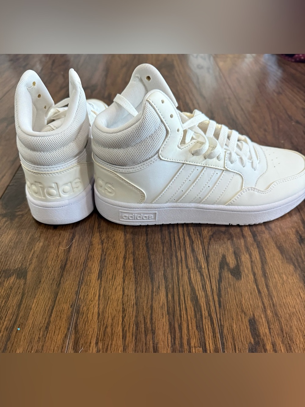 adidas White High-Top Athletic Sneakers